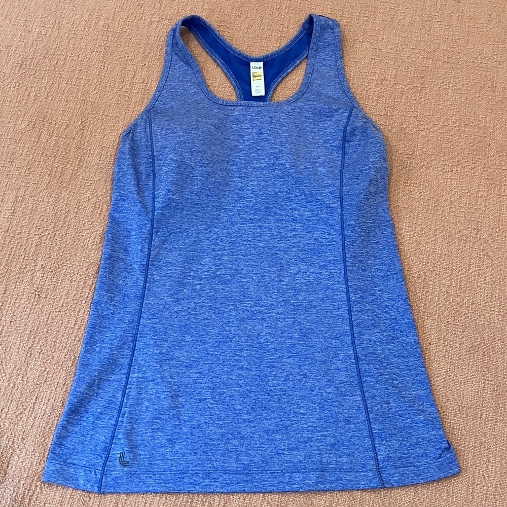 Lole small wm’s Heathered Blue running Tank Top